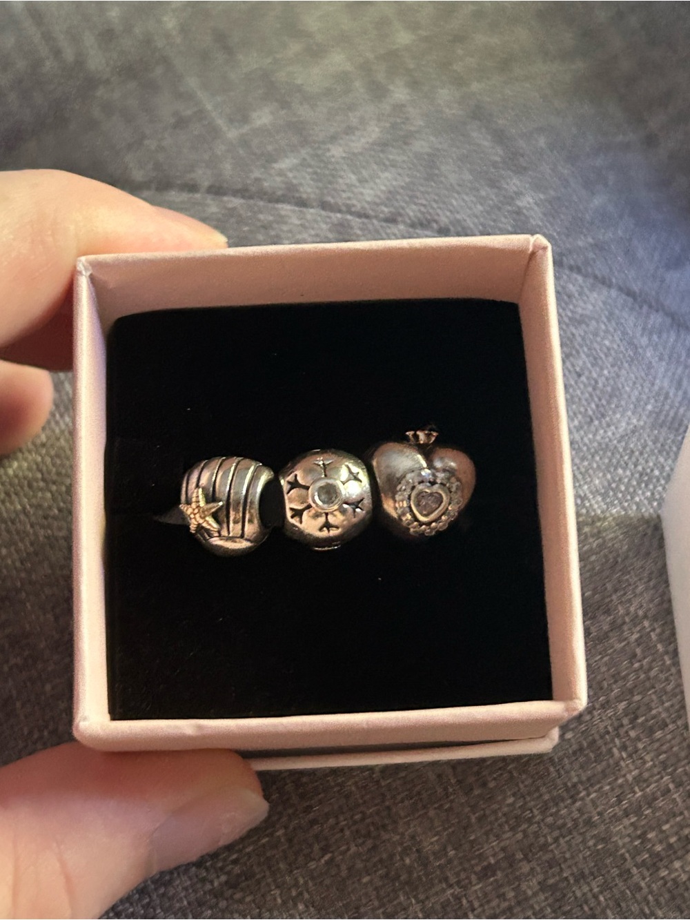 Lot of 3 authentic Pandora charms